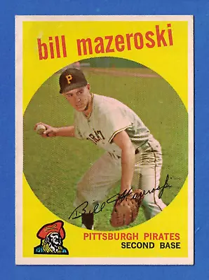 1959 Topps #415 Bill Mazeroski EX-MT HOF Pittsburgh Pirates • $26