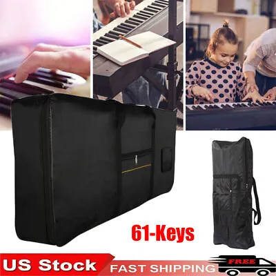 61 Key Keyboard Case Gig Bag Padded Cover Portable Electric For Yamaha Korg • $27.99