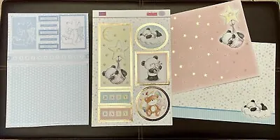 £2 • Buy 4x New Baby Card Making Kit Sheets - Toppers And Backing Card - Boy/Girl