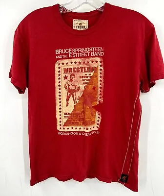 Trunk Ltd. Bruce Springsteen Short Sleeve T-Shirt Red Men's Size Small • $19.99