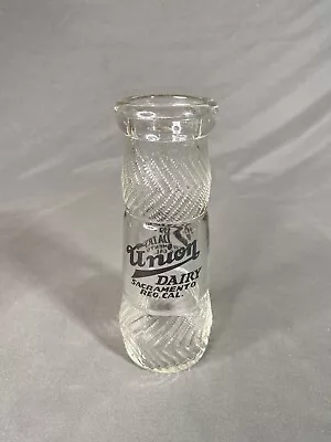 Vintage Union Dairy Milk/juice Bottle - Sacramento California *READ • $8.50