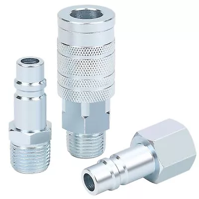1/2” Air Hose Fittings Set High Flow 1PC I/M Industrial Type Coupler With 1/... • $30.99