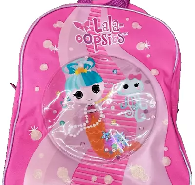 Girls LALALOOPSY BackpackBookbag Overnight School Glitter From OOP GREAT Shape! • $16.89