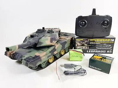 RC Tank BB Heng Long 1:24 German LEOPARD UK Military  IR Sound Model Tamiya RC • £80