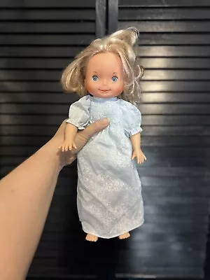 Fisher Price My Friend Mandy Doll In Long Blue Dress - Vintage 1970 • $25