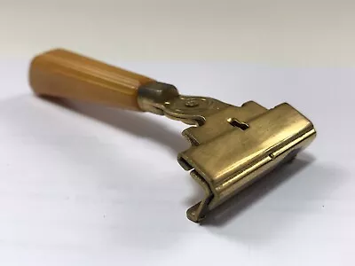 Vintage SCHICK Injector TYPE E Single Edge Safety Razor 1930s Bakelite Handle • $12