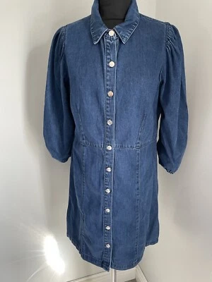 £14 • Buy Papaya Blue Denim Button Fronted Dress Size 14 Bnwt!!