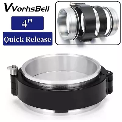 4'' Aluminum Quick Release HD V-Band Clamp W/ Flanges For Air Intake Turbo Pipe • $27.99