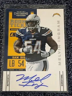 2012 Contenders Melvin Ingram Rookie Ticket Autograph Auto RC Chargers • $9.80