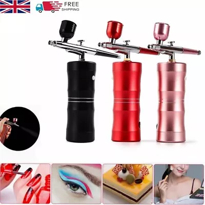 0.4mm Airbrush Compressor Kit Air Brush Tattoo Cake Painting Nail Art Spray Gun • £19.99