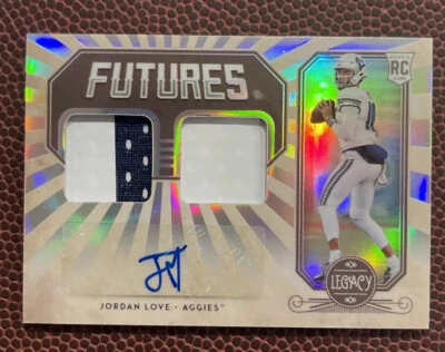 $149 • Buy 2020 Panini Legacy Futures Silver Jordan Love Rookie Dual Patch Auto RPA /199