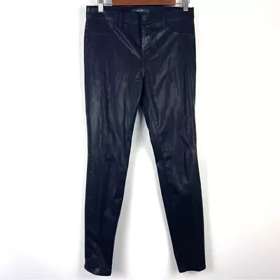 J Brand Black Coated Super Skinny Jeans Size 30 • $38