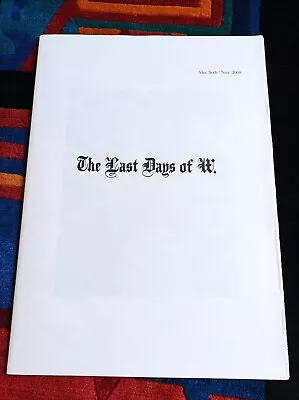 $177.35 • Buy Alec Soth - The Last Days Of W 1st Edition Photography Art Publication 2008
