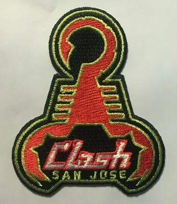 San Jose Clash Patch  San Jose Soccer Patch MLS Patch Iron Or Sew On 3 1/4  Tall • $5.95