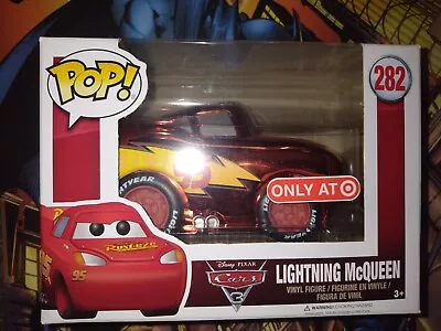 NIP  Funko Pop! Cars 3 Lightning McQueen #282 Chrome Target Exclusive • $110