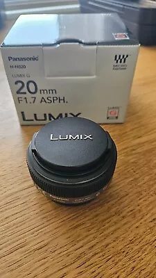 Panasonic LUMIX G 20mm F1.7 ASPH. H-H020 Micro Four Thirds Lens Boxed NearMINT • £159.99