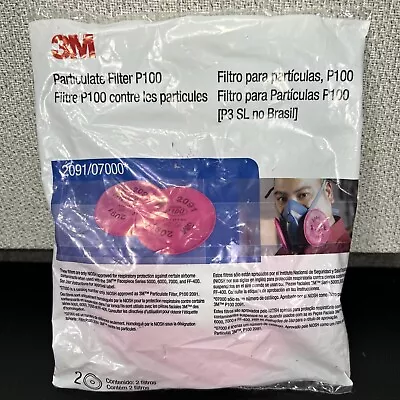 3M Particulate Filter P100 Organic Vapor Relief Qty One Pair 2091/07000 • $17.08