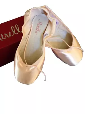 Mirella Advanced Ms101a Pointe Ballet Shoes Pink Sz 4 2x Nib Orig. $80 • $39.99