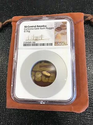 Ngc 0.76 Gram 1857 Ss Central America Shipwreck Of California Gold Rush Nugget-f • $207.99