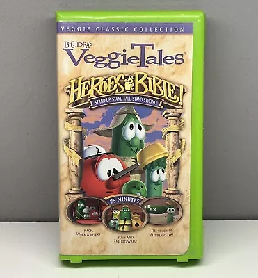 VeggieTales Heroes Of The Bible VHS Video Tape Stand Up Tall & Strong NEARLY NEW • $12.99