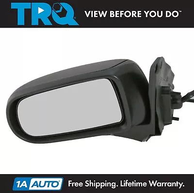 TRQ Power Mirror Textured Black Driver Left LH For 99-03 Mazda Protege 4 Speaker • $44.95