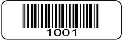 $15.95 • Buy 1001 2000 Serial Barcode Sequential Sticker Consecutive Number Label Set 2 