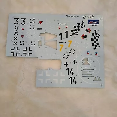 AMTech 1/48 Ta-183 “Huckebein” 484601 Decal Sheet Incomplete • $7.88