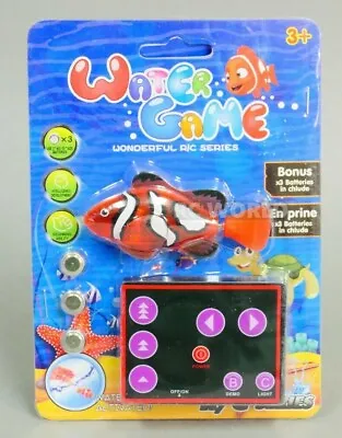 Remote Control RC Micro NEMO CLOWN FISH Robo Fish MINI SHARK Aquarium Toy • $6.49