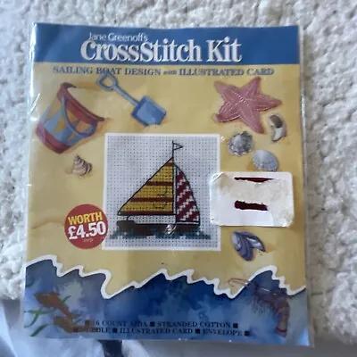 Jane Greenoffs Cross-stitch Kit. Sailing Boat Design New • £4.50