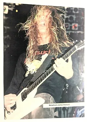 Metallica / James Hetfield Live / Van Halen / Magazine Full Page Pinup Poster • $12.99