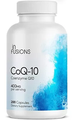 FRESH CoQ10 - Supports Heart Health Non-GMO 400mg 200 NON-GMO & GLUTEN FREE • $17.97