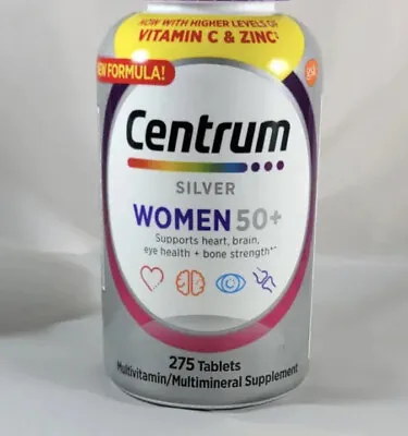 Centrum Silver MultiVitamin MultiMineral Complete Vitamin 275 Tabs Women Over50+ • $24.99