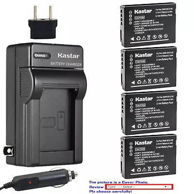 Kastar Battery Travel Charger For Panasonic DMW-BCG10 & Panasonic Lumix DMC-ZS10 • $32.49