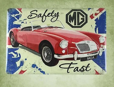   MG Sports Car MG Tin Metal Sign Picture Wall Decor Ideas • $18.89