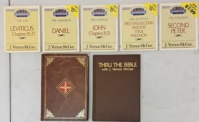 Mixed Lot Of 7 J Vernon McGee Thru The Bible Books John Daniel Etc C1.3.3 • $39.99