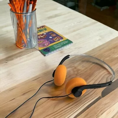 Functional Star Lord Headphones Working Orange Phone Ear Pads Aux Guardians • $18.18