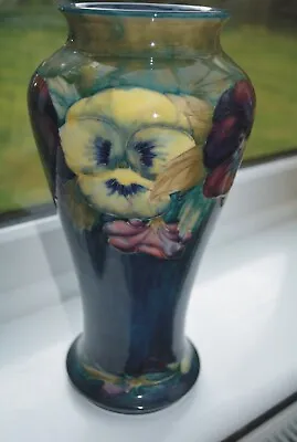 £1495 • Buy Early William  Moorcroft Pansy Vase 1917 10 Inches Tall Approx