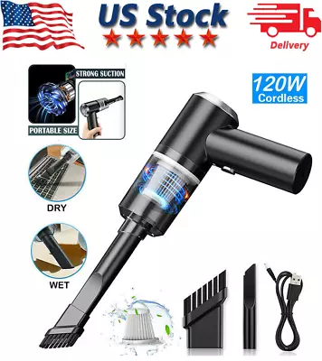 $12.99 • Buy 120W Cordless Handheld Vacuum Cleaner Small Mini Portable Car Auto Home Wireless