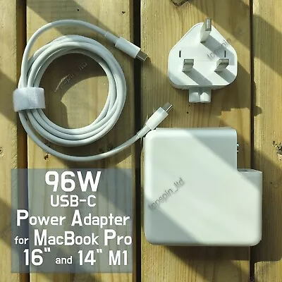 96W USB-C Power Adapter Charger For MacBook Pro 14  16  UK A2141 A2166 2019-22 • £22.99