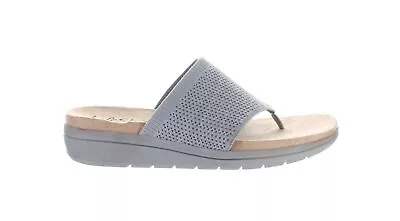LifeStride Womens Poolside Gray T-Strap Sandals Size 6 • $15.99