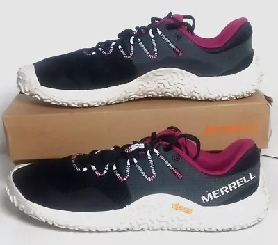 Merrell Women's Trail Glove 7 Sneaker J067706 Black White US 9 UK 6.5 EU 40 • $55