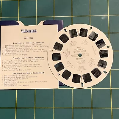 Sawyer's View-master Reel 1563 Frankfurt On The Main Germany W/ Insert 1L • $12