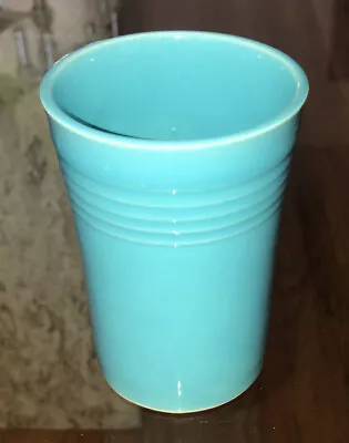 $10 • Buy Vintage Fiestaware HLC Original Turquoise 3.5  Small Juice Tumbler Cup 