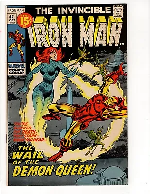 Iron Man #42 MARVEL 1971-THIS BOOK HAS MINOR RESTORATION SEE DESCRIPTION • $19.36