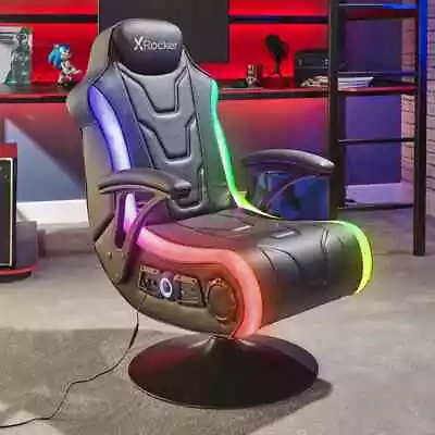 £274.95 • Buy X Rocker Rainstorm RGB 4.1 Gaming Chair Wireless & Bluetooth Ready In Black NEW