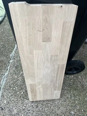Solid Oak Kitchen Worktop Off Cut 60mm Thick 625mm X  232mm N24-6 • £25