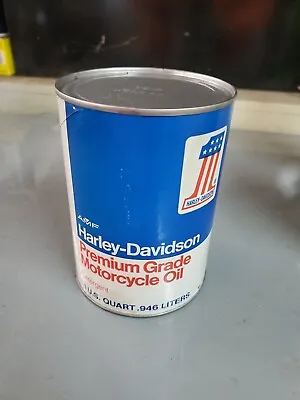 Vintage 1976-1982 Harley Davidson PREMIUM GRADE Motorcycle Oil Full Unopened. • $39