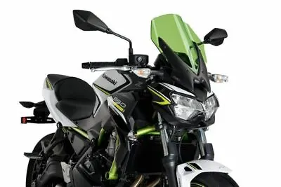 Puig Naked Touring Screen Windshield Deflector Green Kawasaki Z 650 2020 - 2024 • £133