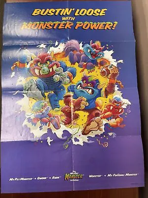 Vintage 1987 My Pet Monster Bustin' Loose With Monster Power Poster 15 X22  • $69