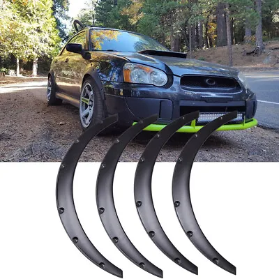 For Subaru WRX Wagon Fender Flares Wide Flexible Body Kit Wheel Arches 3.5  Inch • $72.39